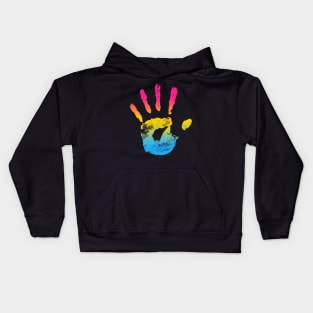 Pansexual Handprint Kids Hoodie